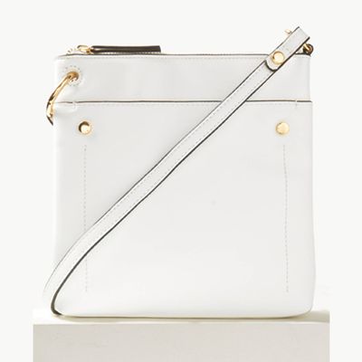 Faux Leather Front Pocket Cross-Body Bag from Marks & Spencer
