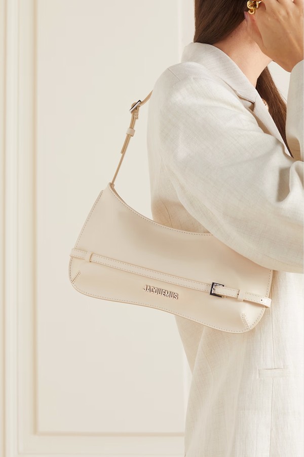 Le Bisou Ceinture Patent-Leather Shoulder Bag from Jacquemus