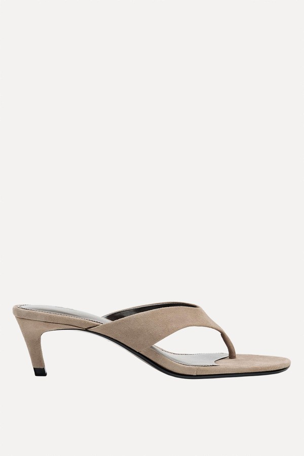Suede Heeled Sandals
