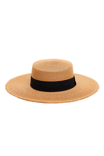 Straw Wide Brim Boater Hat