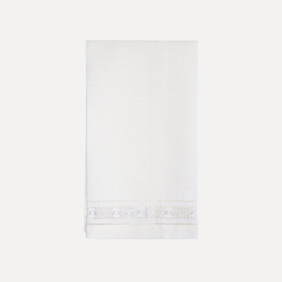 Diamond Stitch Linen Hand Towel from Rebecca Udall
