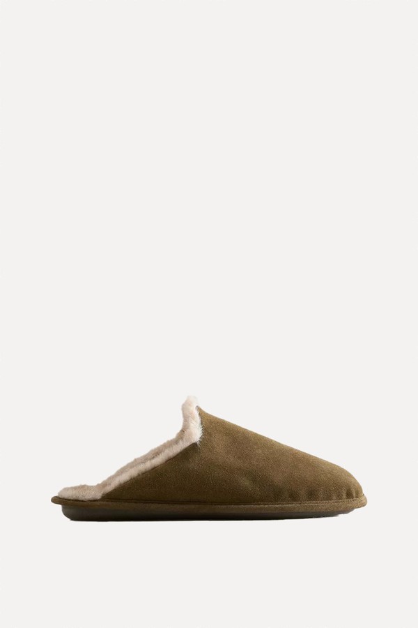 Cosy Leather Slippers from Zara
