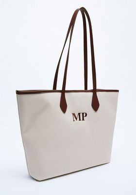 Canvas Tote Bag from Zara