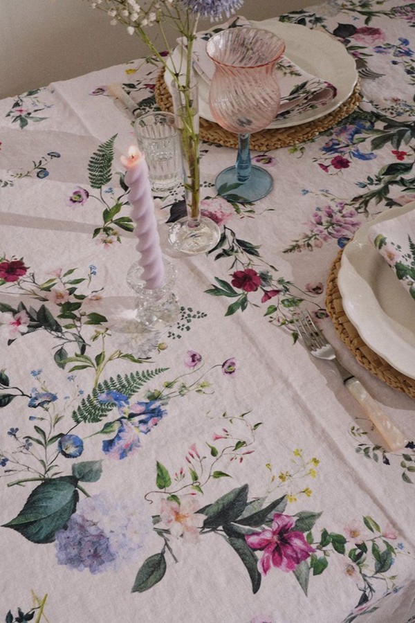 Flora Linen Tablecloth from By Hope