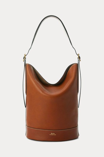 Leather Medium Bellport Bucket Bag