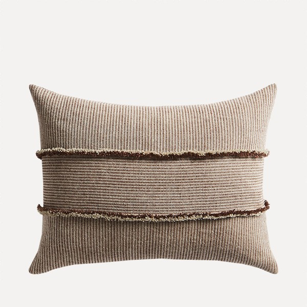 Salopette Cushion With Fringed Panel from De Le Cuona