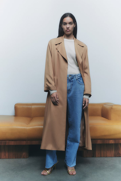 Trench Coat With Belt