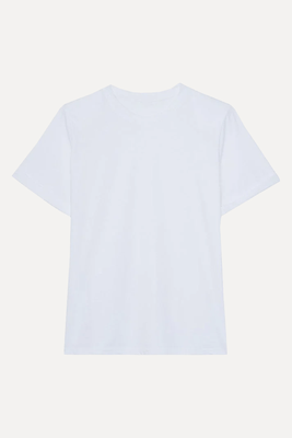 Lena Padded Shoulder Tee from The Frankie Shop 