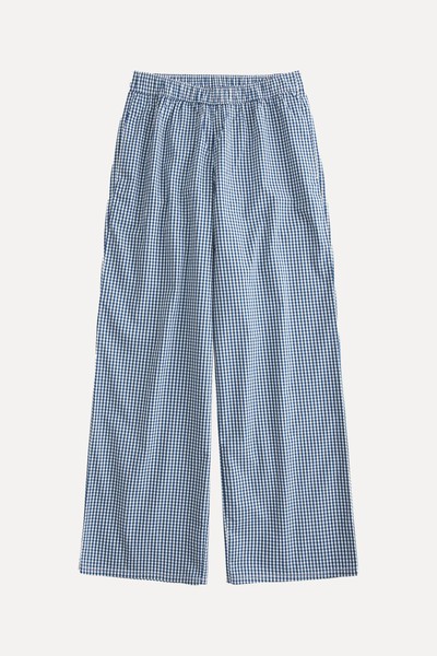 Poplin Wide-Leg Sleep Pants from Hollister