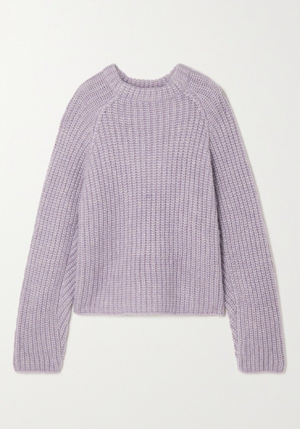 Seoul Ribbed Alpaca, Cotton & Merino Sweater from Envelope1976