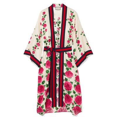 Silk-Twill Robe from Gucci