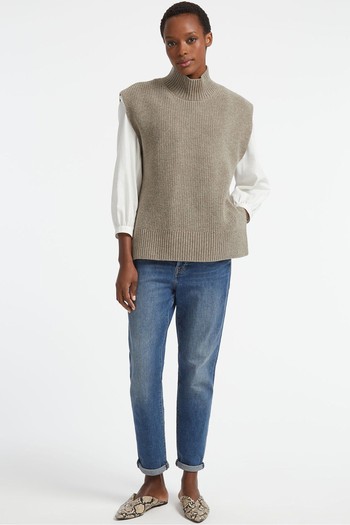 Janice Wool Funnel Neck Sleeveless Jumper  from Cefinn