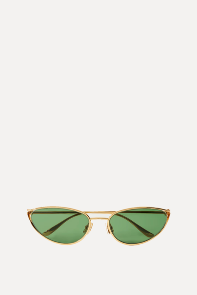 Cat-Eye Gold-Tone Sunglasses from Bottega Veneta