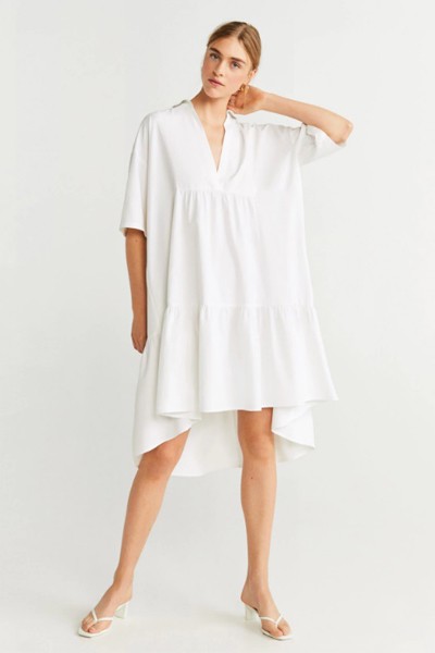 Ruffled Shirt Dress from Mango