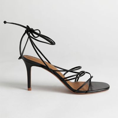 Strappy Lace Up Leather Stilettos from & Other Stories