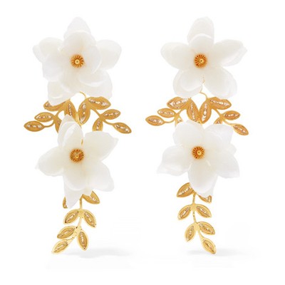 Gaby Gold Vermeil Silk Earrings from Mallarino