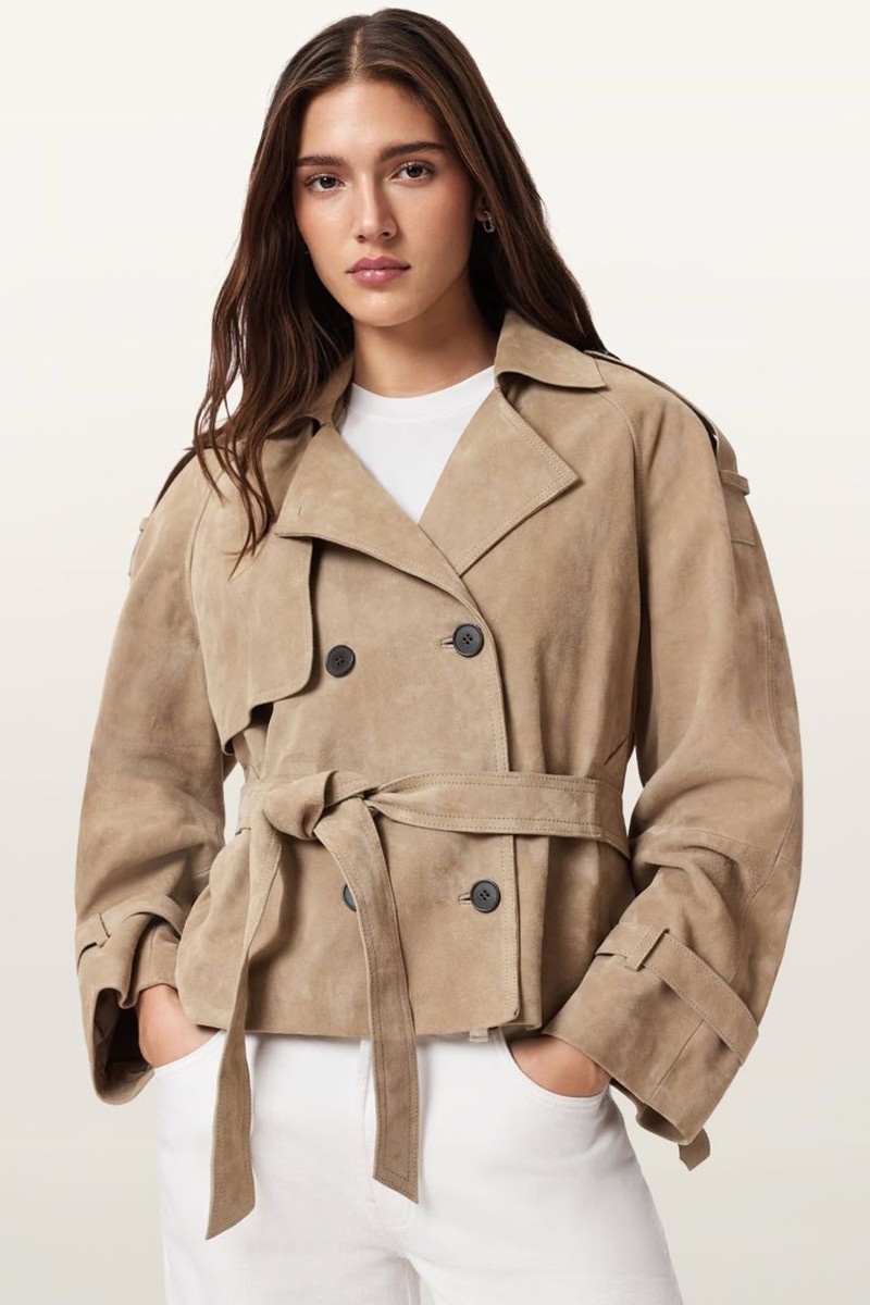 Reed Cropped Suede Jacket