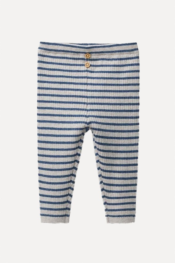 Striped Ribbed Leggings