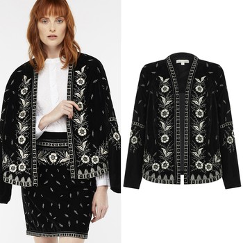 Victoria Velvet Embroidered Jacket