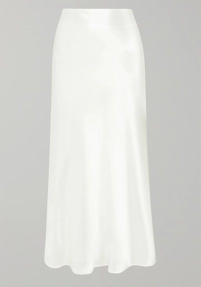 Valletta Satin Midi Skirt from Galvan