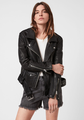 Luna Leather Biker Jacket