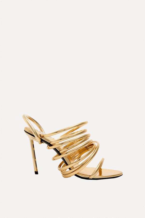 Strappy 90 Leather Sandals from ALAÏA