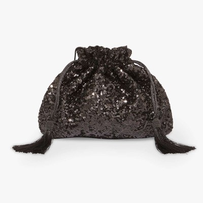 Sequin Drawstring Clutch Bag from Phase Eight