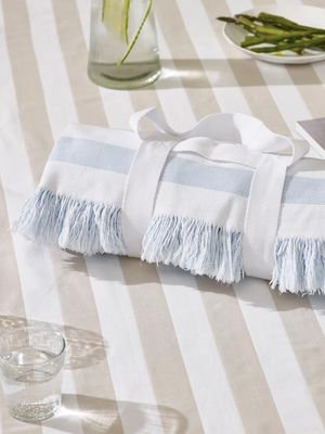 Lindos Outdoor Blanket, £48 | The White Company