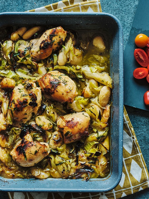 Chicken, Butter Bean & Leek Bake