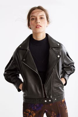 Puff Sleeve Leather Jacket from Uterqüe