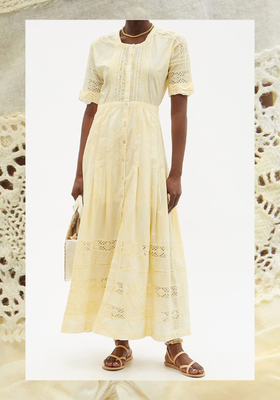 Edie Tie-Dyed Cotton Poplin Maxi Dress from LoveShackFancy