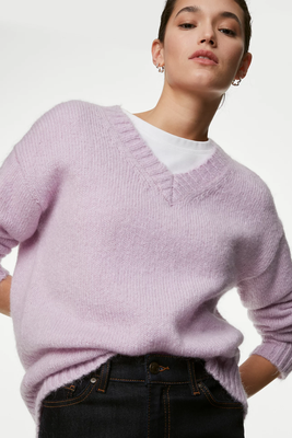 V-Neck Jumper With Mohair from Autograph