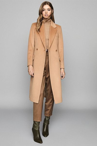 Wool Blend Overcoat Camel from Sabel