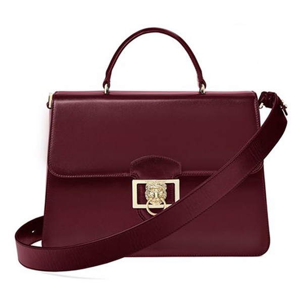 Large Lion Lansdowne Bag Claret
