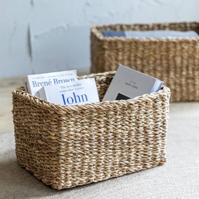 Seagrass Rectangular Basket from All Things Brighton Beautiful