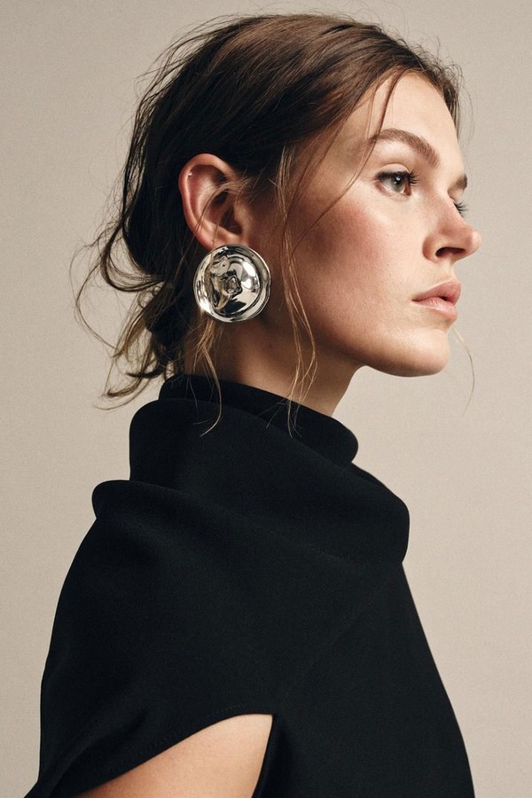 Metal Plate Earrings