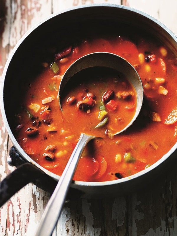 Mixed Bean & Bacon Soup 