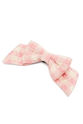 Mayfair Bow Checked Twill Hair Clip from Emilia Wickstead