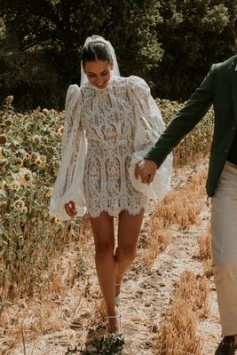 White Lace Dress from The Attico