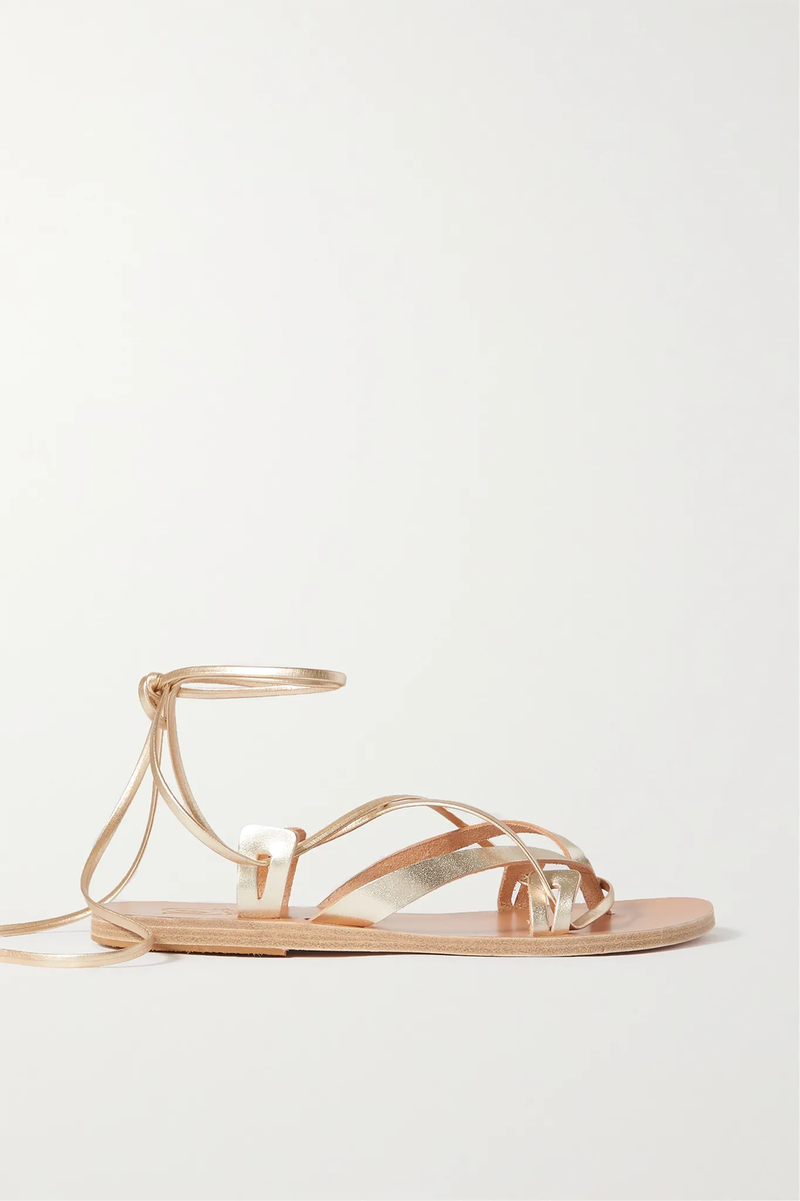 Artemis De Gabies Metallic Leather Sandals from Ancient Greek Sandals