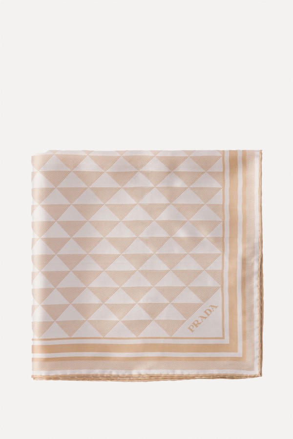 Printed Silk Scarf from Prada