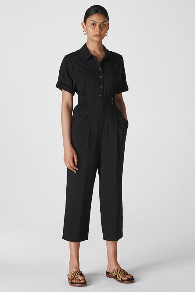 Lidia Button Jumpsuit from Whistles