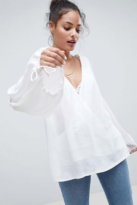 Oversize Wrap Top from Asos