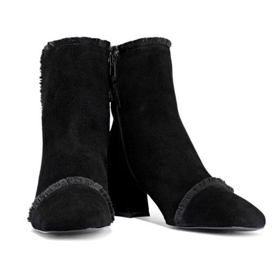 Fringe-Trimmed Suede Ankle Boots from Stuart Weitzman