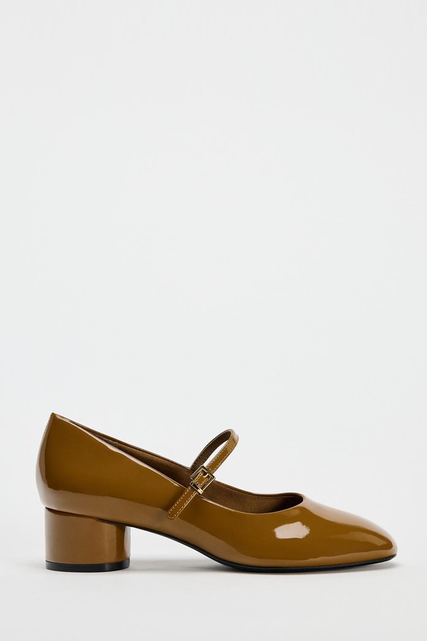 Block Heel Shoes With Ankle Strap from Zara