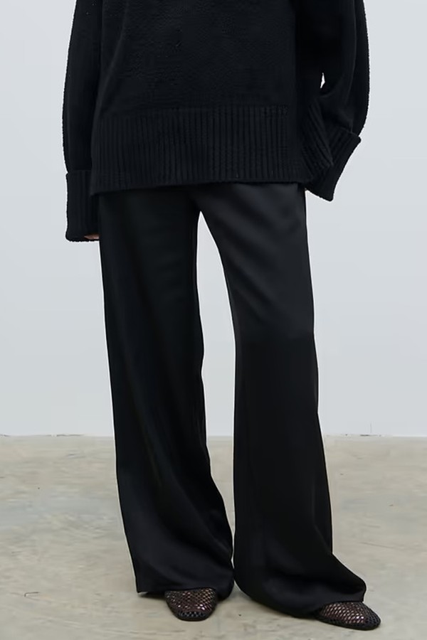 Breya Satin Drawstring Trousers from Pretty Lavish