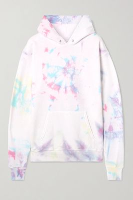 Hailey Oversized Tie-Dyed Cotton-Blend Jersey Hoodie from Dannijo