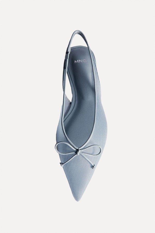 Ballet Flats With Bow Detail from Mango