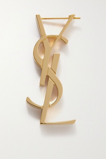 Cassandre Gold-Tone Single Earring from Saint Laurent