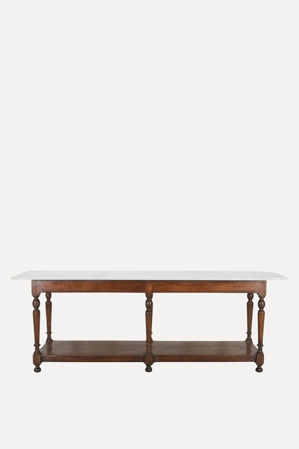 Large 19th Century French Marble Top Patisserie Shop Counter from 1st Dibs